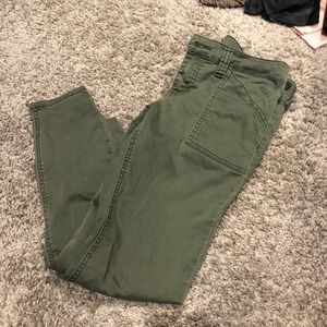 Olive green skinny
